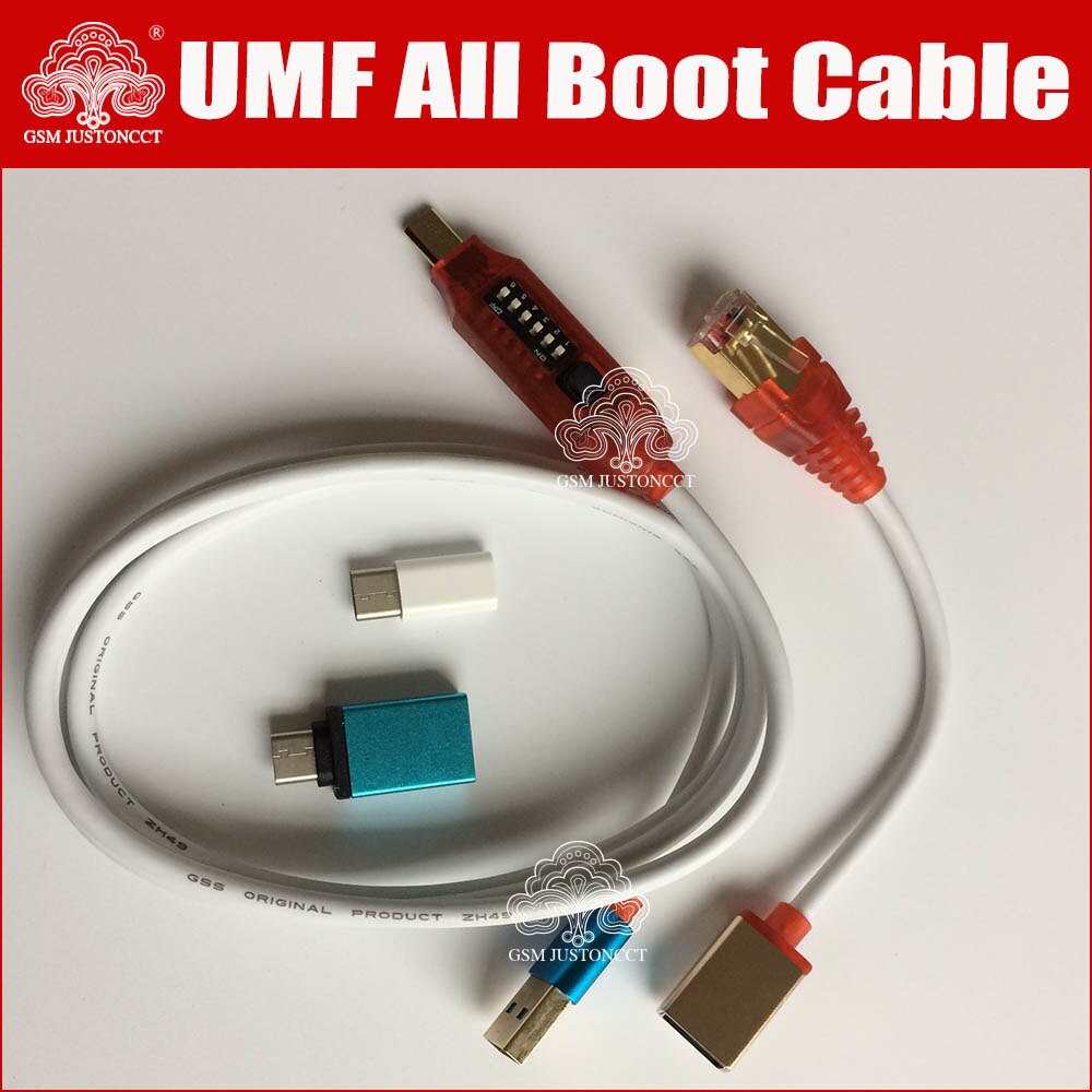 Gsmjustoncct-cable de arranque multifunción todo en uno, interruptor fácil, Micro USB, RJ45, edl, UMF, todo en 1