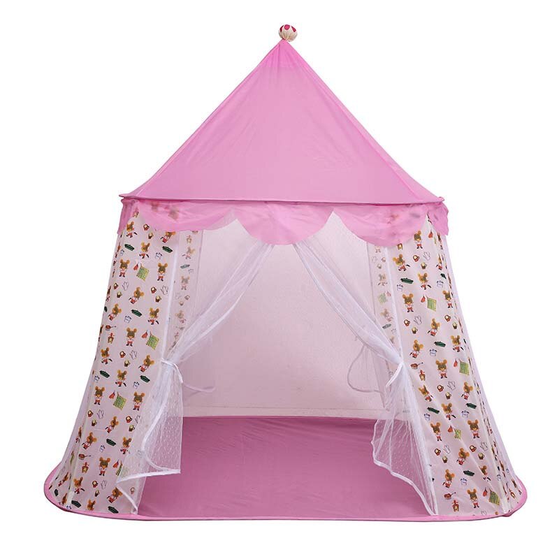 Tienda de campaña de juguete para niños, carpa de verano para juegos al aire libre, Castillo de princesa, Plegable, portátil