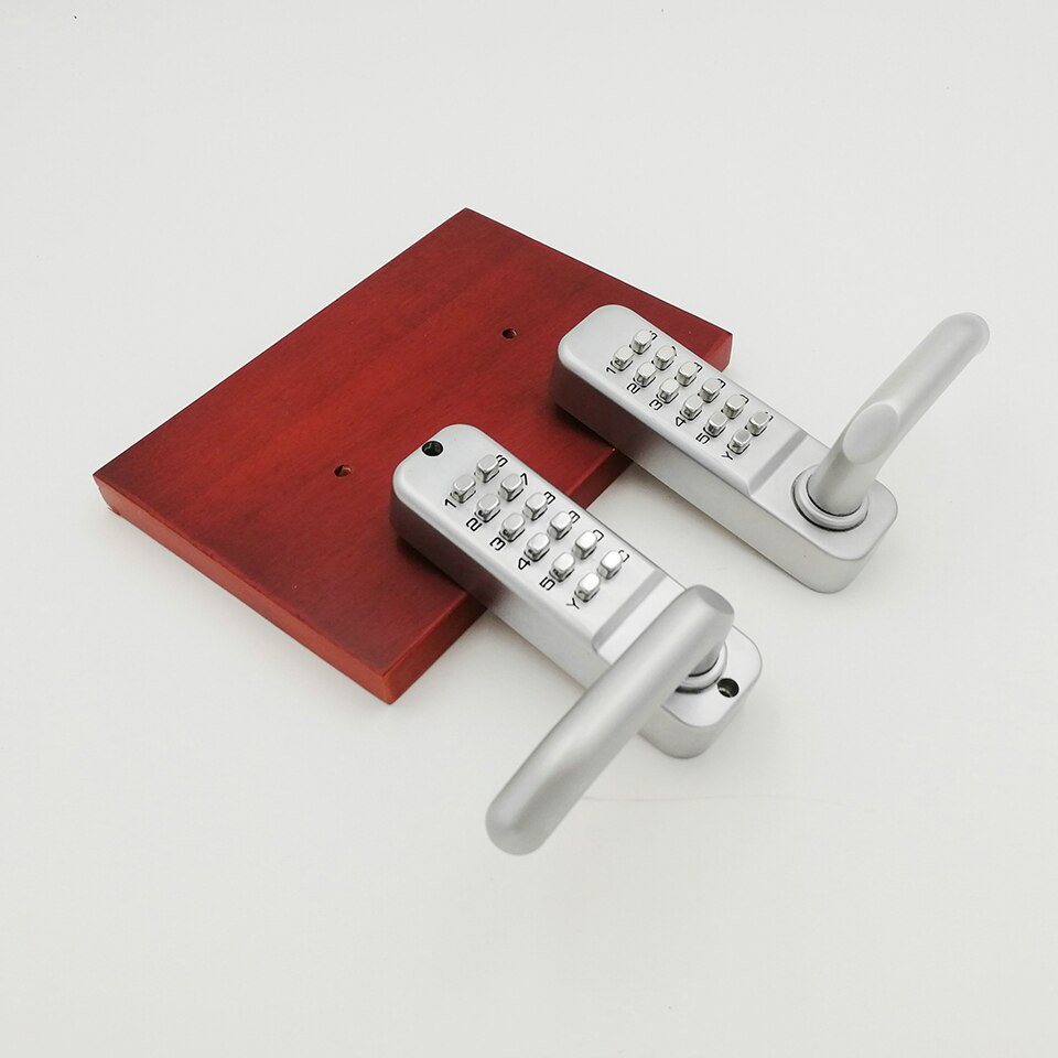 OSPON Double sided mechanical pushbutton keyless lever handle door lock OS209S