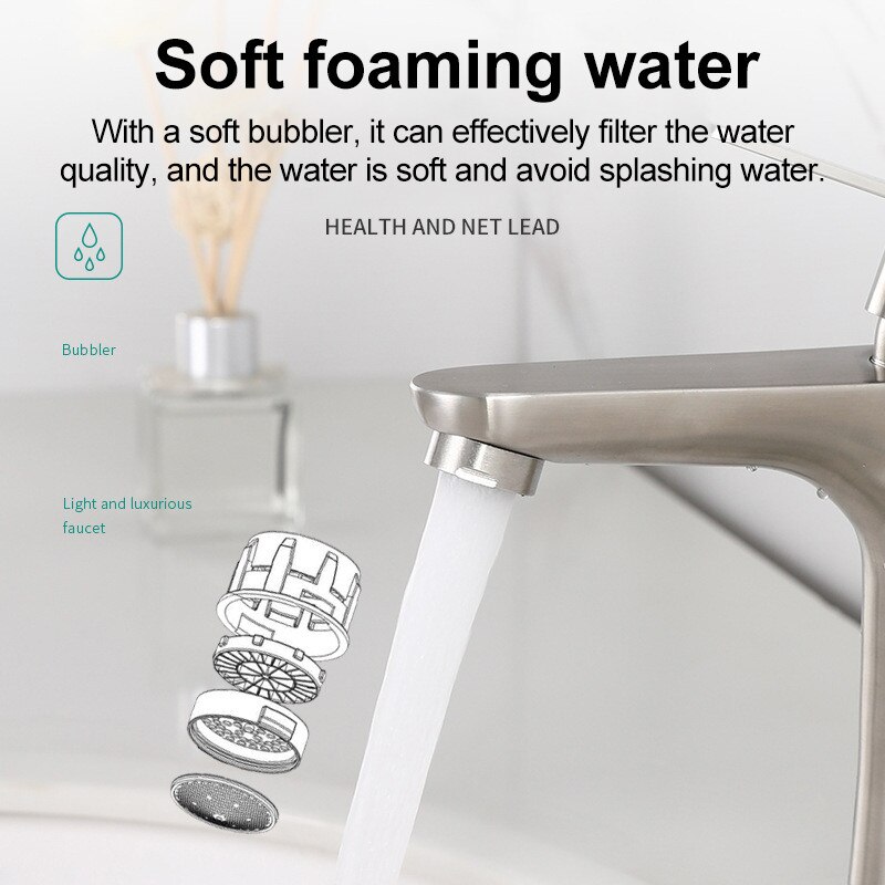 304 Stainless Steel Bathroom Faucet Basin Faucet Toilet Washbasin Single Cold Water Tap Bathroom Accessories