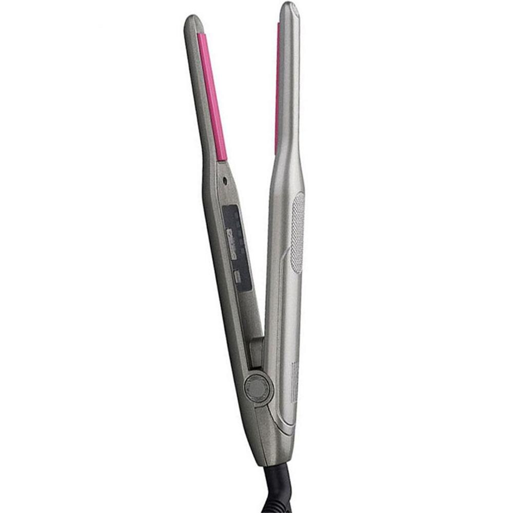 2 In 1 Hair Straightener Curling Iron Hair Curler Flat Iron For Short Hair Led Unisex Hair Beard Straightener: us