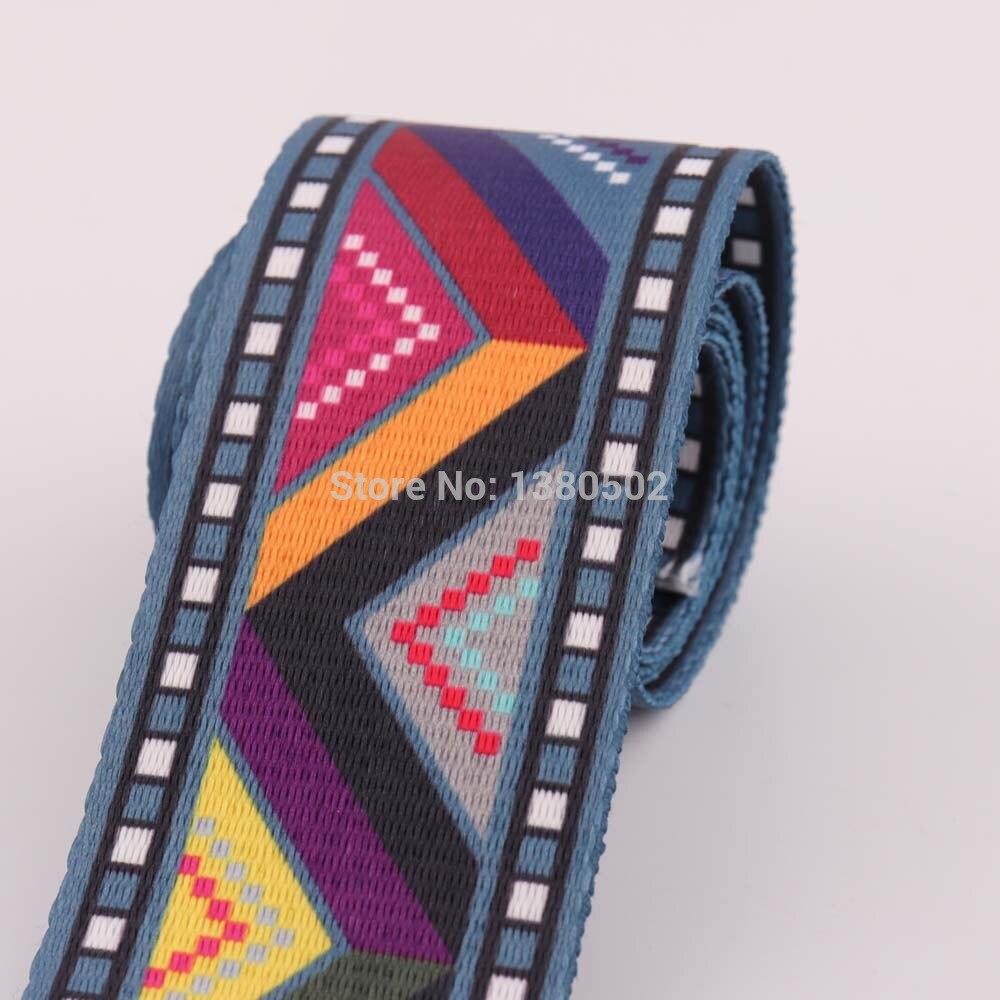 2 Yards 2 "50mm Kleurrijke Webbing Stof riem Canvas Spanbanden voor Bag garment band Huisdier Kraag