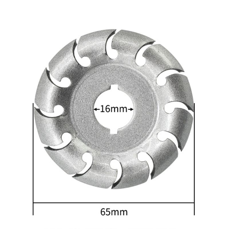 Amoladora angular eléctrica, herramienta de carpintería de corte de disco, hoja moldeadora, rueda de tallado de madera, 12 dientes