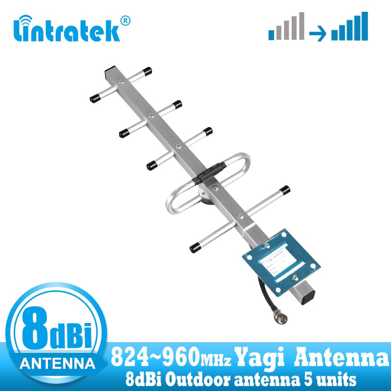 Lintratek gsm esterna amplificatore di segnale antenna 8 dbi CDMA 850 900 telefono delle cellule del ripetitore EGSM booster Yagi esterno antenna esterna