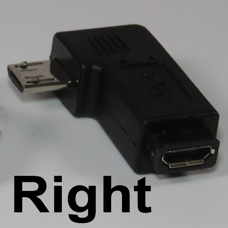 Conector doblado micro-usb, adaptador de ángulo recto de 90 grados, convertidor de cable USB, codo doblado, no es fácil de romper: Rght bent