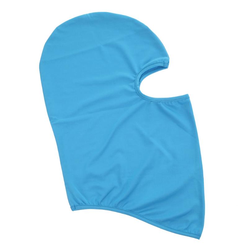 Cycling Masks UV Protection Motorcycle Full Face Mask Outdoor Balaclava Soft Neck Face Cover Ski Mask Training Mask Accessories: sky blue