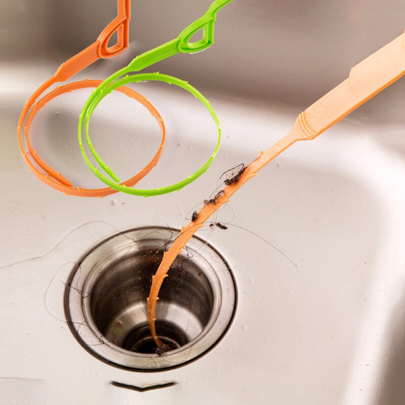 Sink Pipe Dredger Water Channel Drain Cleaner Bathroom Kitchen Sewer Pipe Dredge Cleaning Tools Drain Snake Spring Pipe Dredging