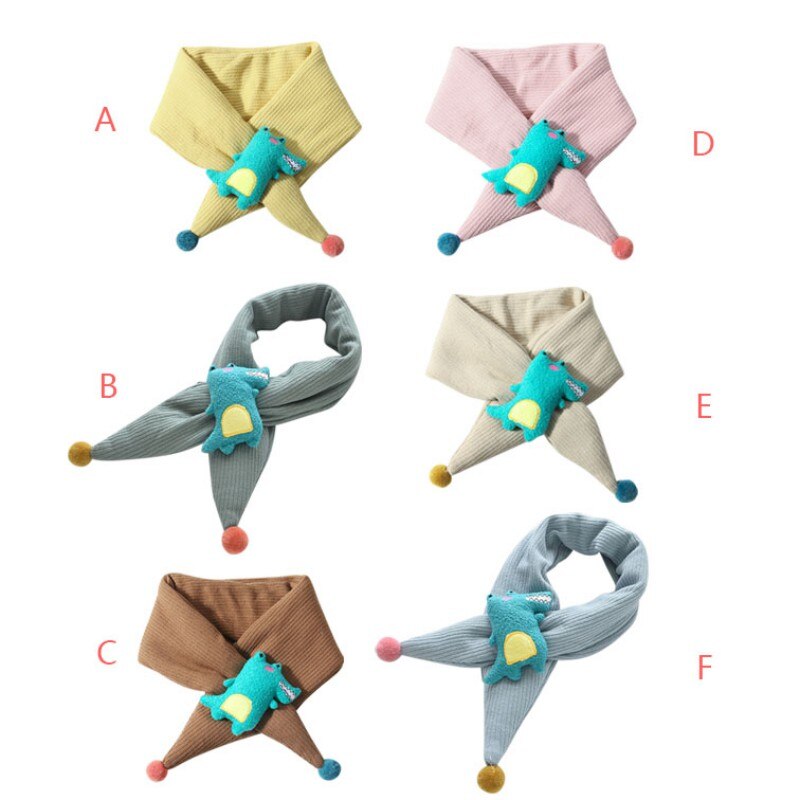60-80cm Baby Schal Jungen Mädchen Winter Wärmer Karikatur aufbringen Schal Kleinkind Dicke Baumwolle Kragen Schals Kleinkind Halstücher