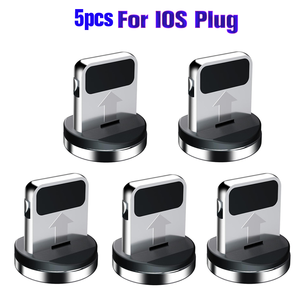 Magnetyczny adapter kablowy Kabel do telefonu komórkowego Wtyczki przeciwpyłowe Micro USB typu C Magnetyczne końcówki do złącza ładowarki magnetycznej Iphone: Brązowy