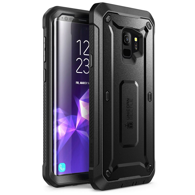 Für Samsung Galaxis S9 fallen Freisetzung ) SUPCASE UB Profi voll-Körper Robuste Halfter Abdeckung fallen mit Gebaut-in Bildschirm Schutz: Schwarz