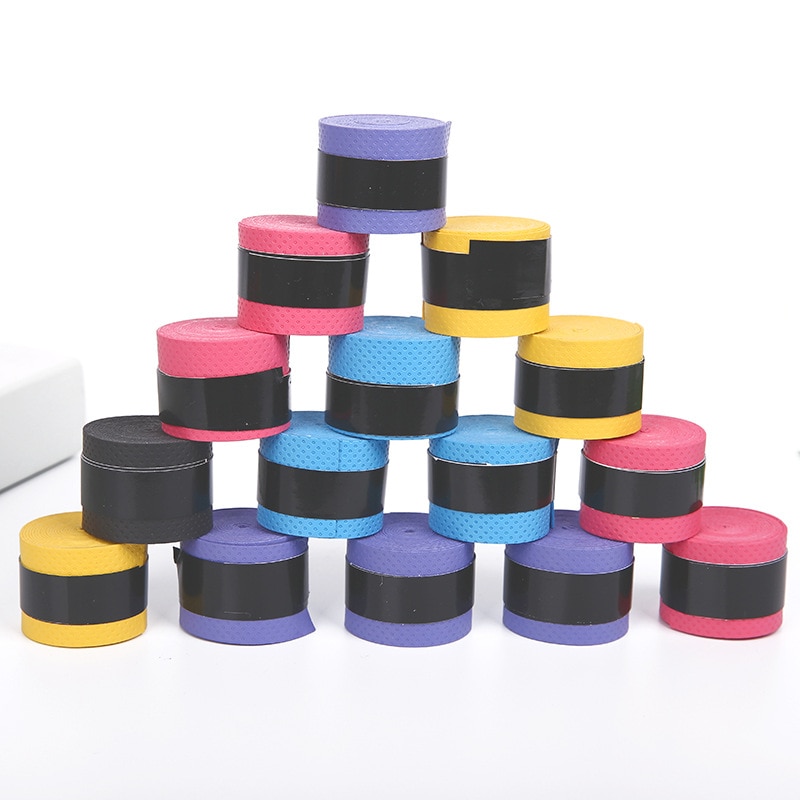 1/3PCs Tennis Clap Rubber Badminton Racket Grip Handle Rubber Non-slip Sweat-absorbent with Racket Grip Handle Winding Tape