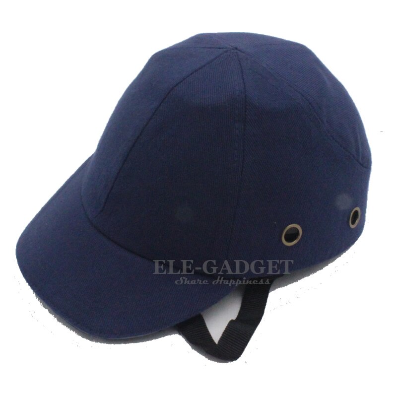 Baseball stil sikkerhed bump cap hård hat sikkerhedshjelm abs beskyttende shell eva pad til arbejdssikkerhedsbeskyttelse: Dyb blå