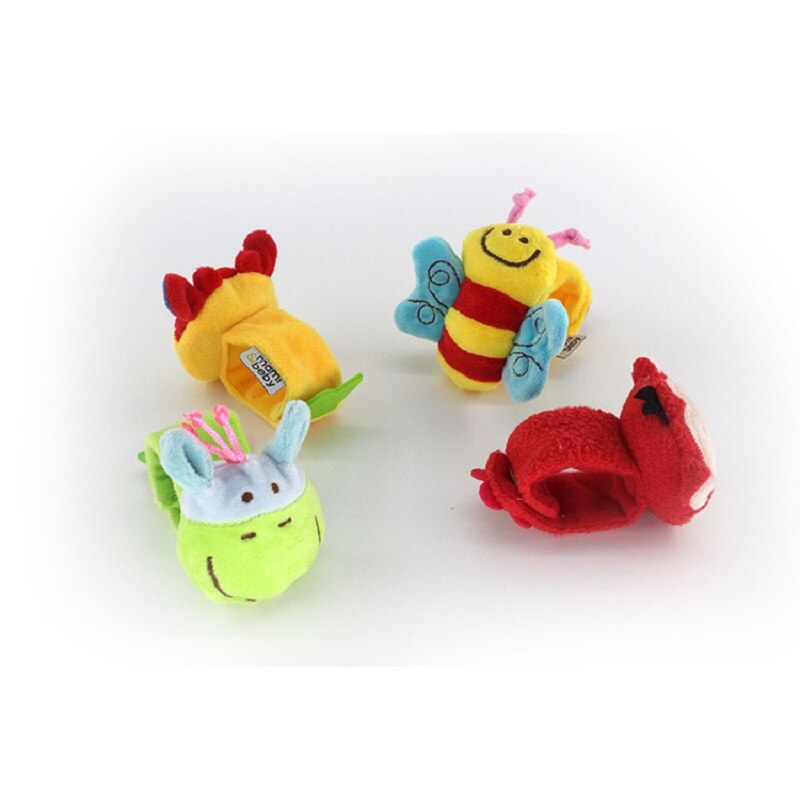 Baby Handgelenk Rassel Ebene-förmigen Weiche Nette Flanell Waschbar Baby Handgelenk Band AufkläSprosse Puzzle Pädagogisches Spielzeug für freundlicher