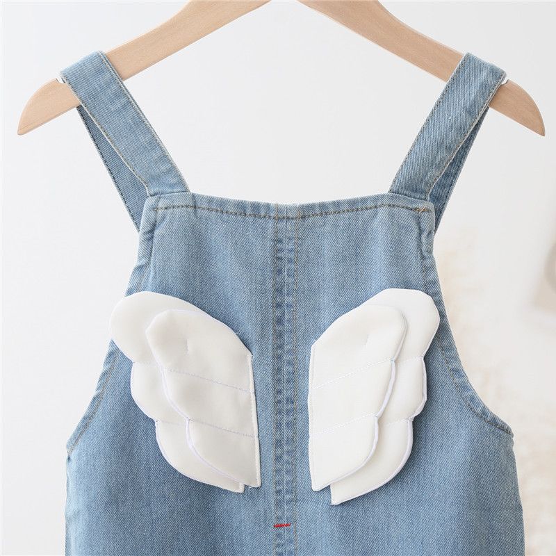 Salopette en jean pour bébé fille, pantalon décontracté, combinaison pour enfant en bas âge