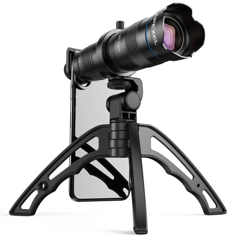 APEXEL lente de la cámara móvil del teléfono óptico 36X lente telescópica Monocular + trípode de Selfie para IPhone Huawei todos los Smartphones: Default Title