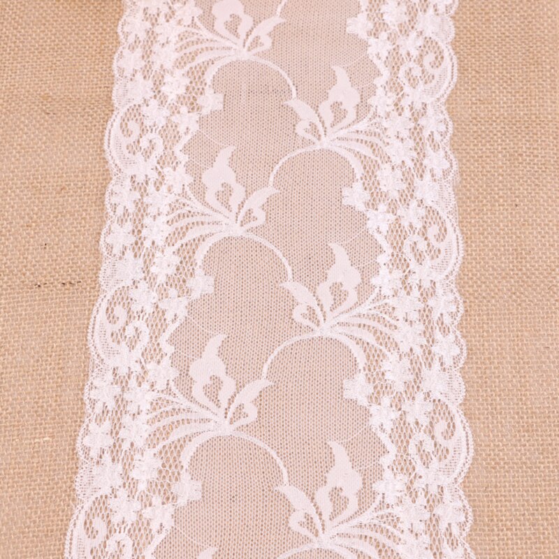 Classical White Lace Linen Table Runner Christmas Wedding Party Banquet Decoration Table Runner Home Hotel Restaurant Tablecloth