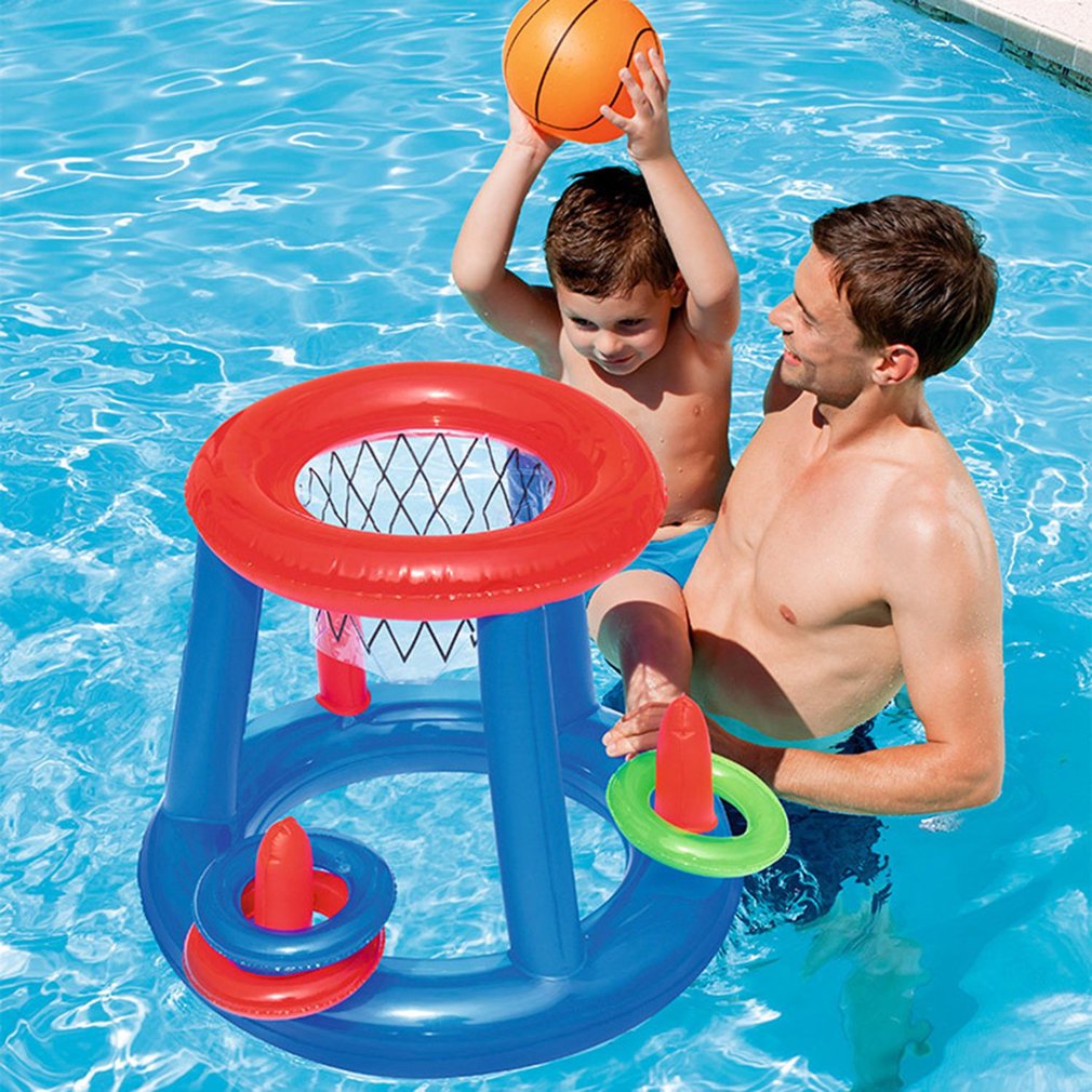 Flotador de baloncesto de agua, flotador, juego inflable, piscina de natación, juguete para deportes acuáticos, piscina, juguetes flotantes para niños
