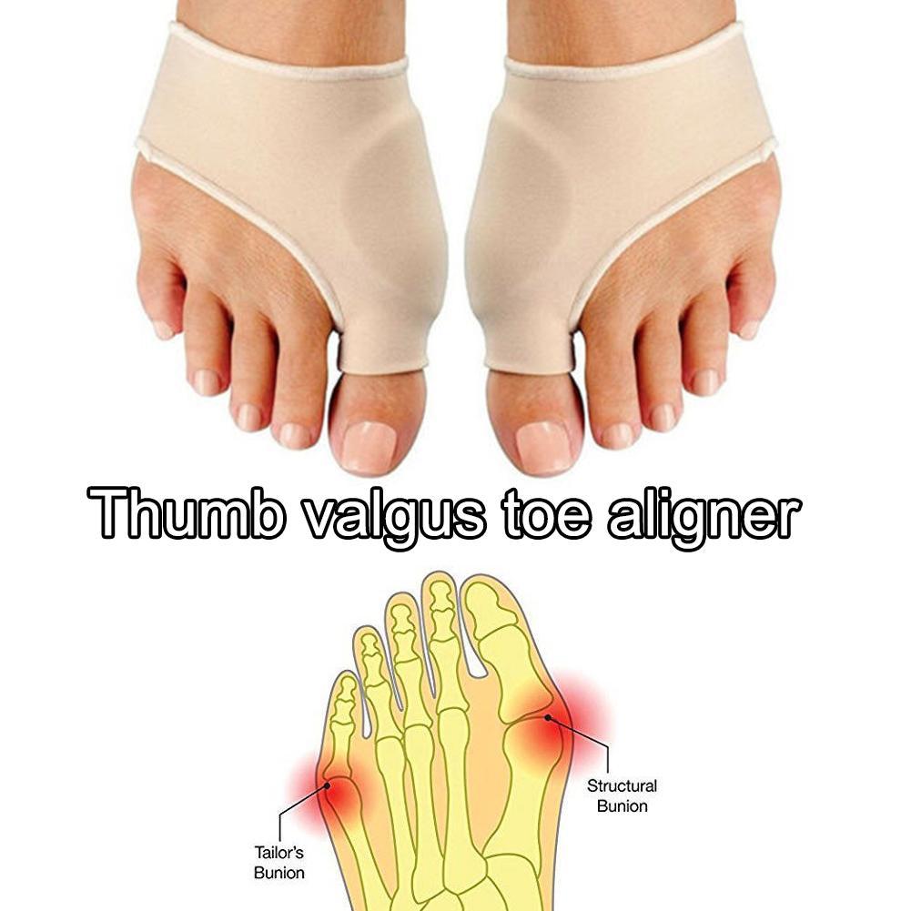 Storetå knyst skinne glattejern korrigerer fod smertelindring hallux valgus begge fødder terapi fodpleje let at have på