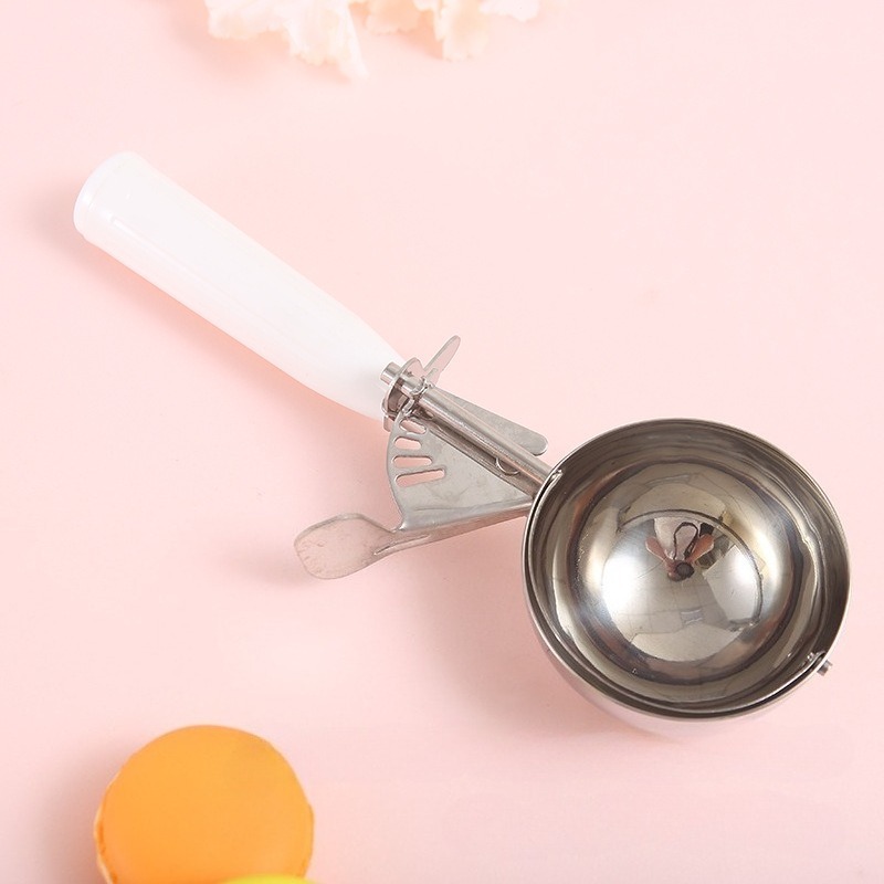 Stainless steel durable ice cream scoop, convenient tool for digging balls, ice cream scoop