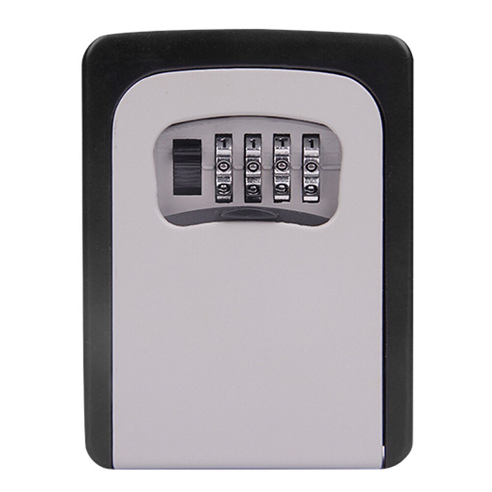 Password Key Box Wall Mounted Security Anti-theft Outdoor Key Safe Lock Storage Box SNO88: Gray