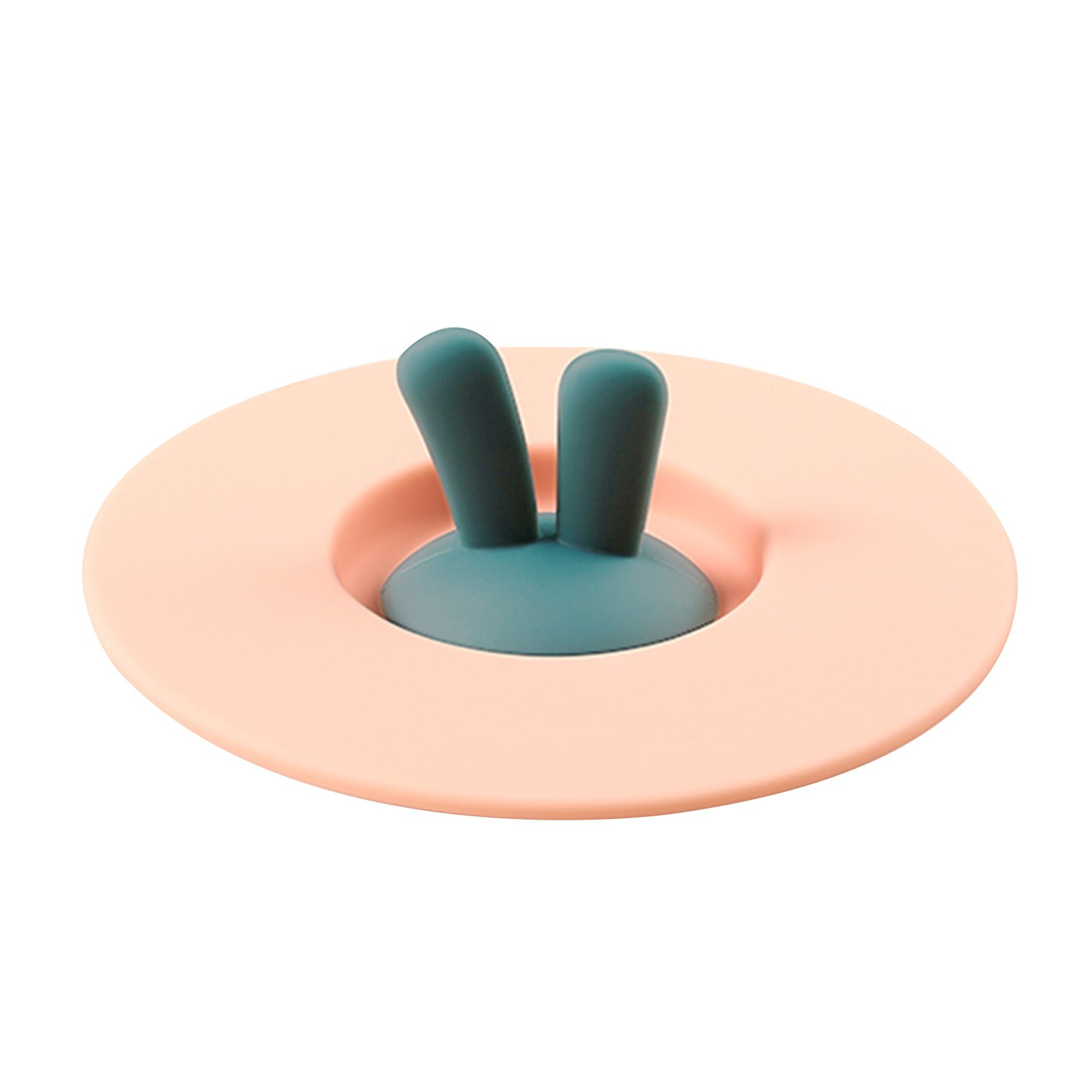 Cup Lids Safe Healthy Food-Grade Cat Silicone Rabbit Ears-Shaped Cup Lids for and Cold Beverages: pink