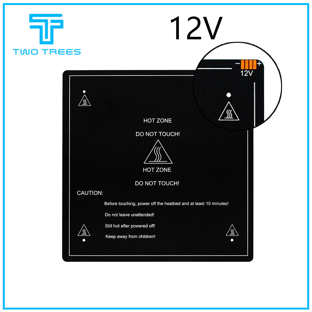 Cama térmica MK3 más 220x220/300x200/310 310mm x 12 V/24 V cama de aluminio mejorada para piezas de impresora 3d impressora