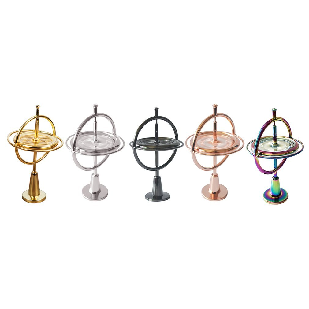 Giroscopio de Metal antigravedad para adultos, artefacto de descompresión, juguete de enseñanza, equilibrio de rotación, tecnología negra, giroscopio mecánico