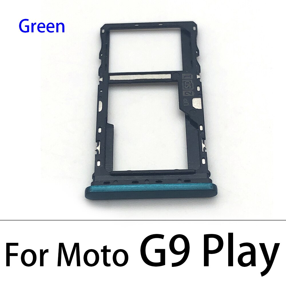 For Motorola Moto G9 Play / G9 Plus / G9 Power Sim Card Tray SD Card Reader Socket Slot Holder Replacement Part