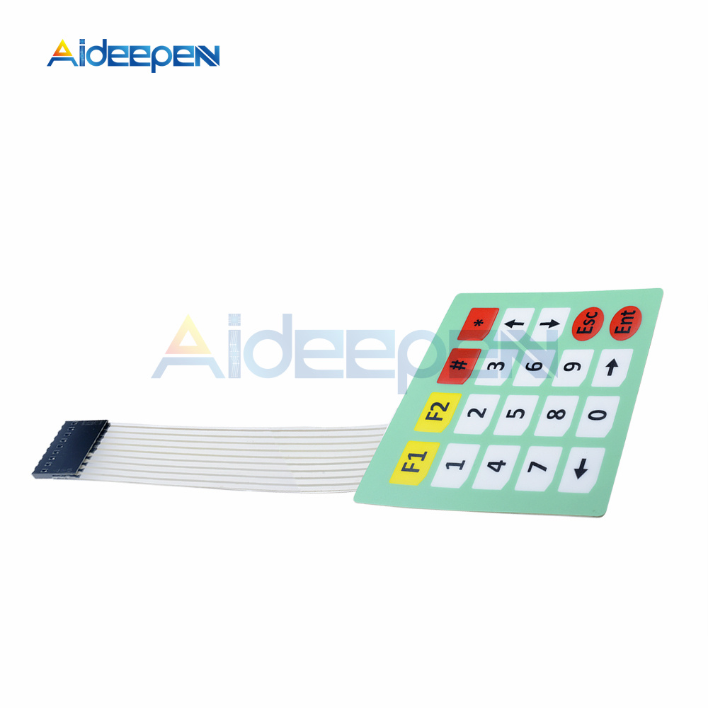 1*2 3 4 5 Key Button Membrane Switch 3*4 4X5 Matrix Array Keyboard 1X6 Keypad with LED Control Panel Pad DIY Kit For Arduino