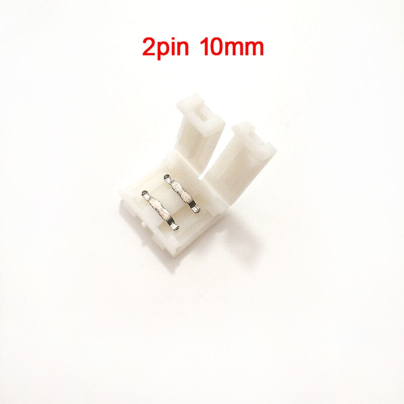 Gratis Lassen Printplaat Aansluiting Led Strip Connector 2Pin 3Pin 4Pin 5Pin 8 Mm 10 Mm 12 Mm Voor Led strip Licht: 2PIN 10MM