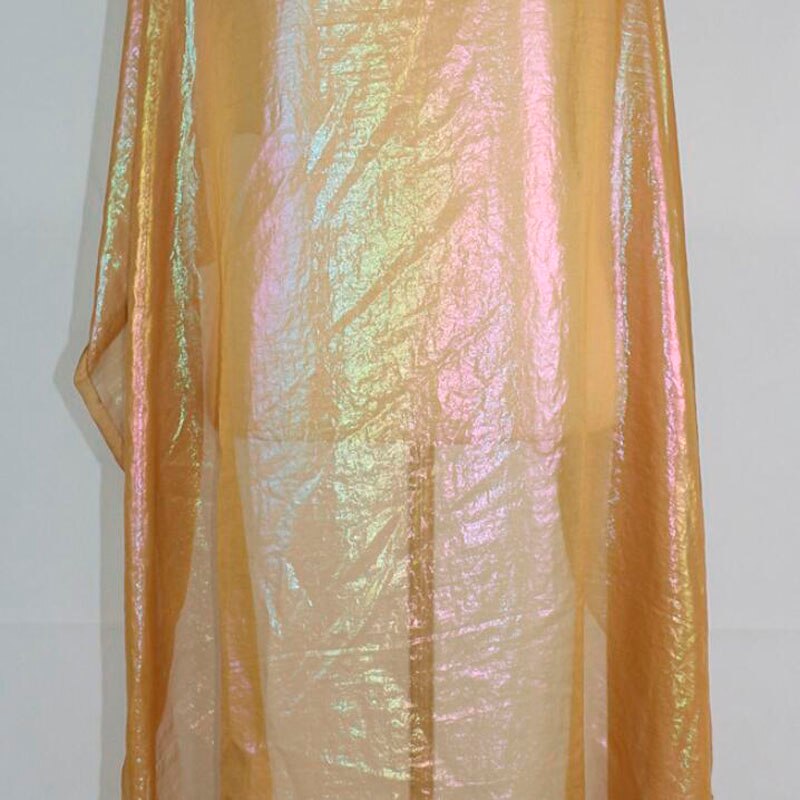 Cosplay magisk farve bronzerende stof farverigt chiffon 30d stof blød bronzeret åndbart diy kjole stof 100cm*150cm: 11