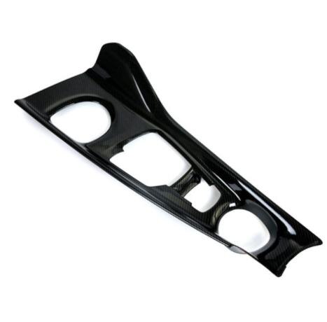 Panel de Cambio de marchas de fibra de carbono para coche Toyota CHR C-HR, consola Central Interior de coche, moldura de ABS, y LHD RHD , 1 unidad: 3  Carbon fiber LHD