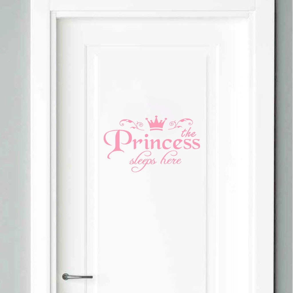 KAKUDER Princess PVC home decoration wall stickers door stickers decals girls bedroom door vinyl art mural Dec29