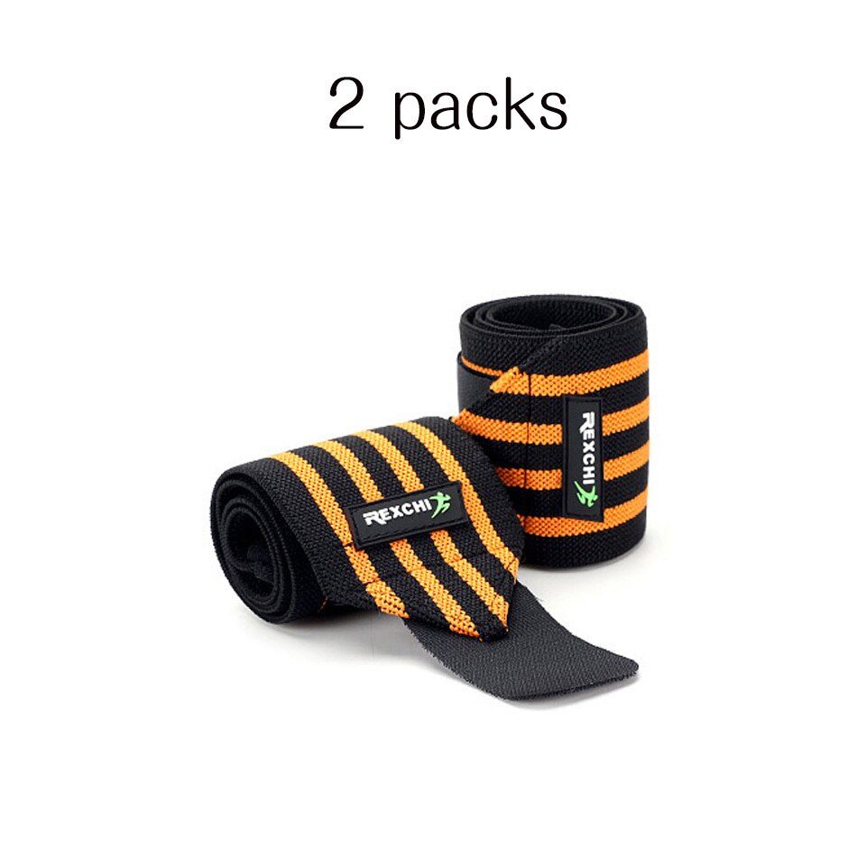 1 par justerbart armband stöd sport säkerhet elastiska handledslindor bandage hängslen för gym fitness power tyngdlyftning: 2 förpackningar apelsin