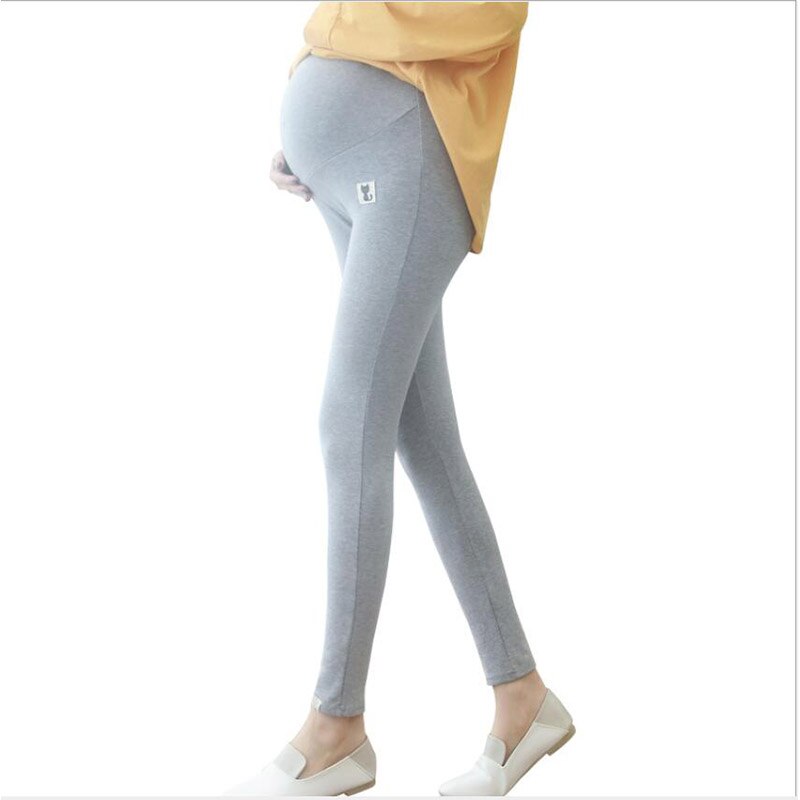 Elastic Maternity Pants Spring Autumn Leggings Adjustable Waist Solid Pregnant Women Pregnancy Clothes X138