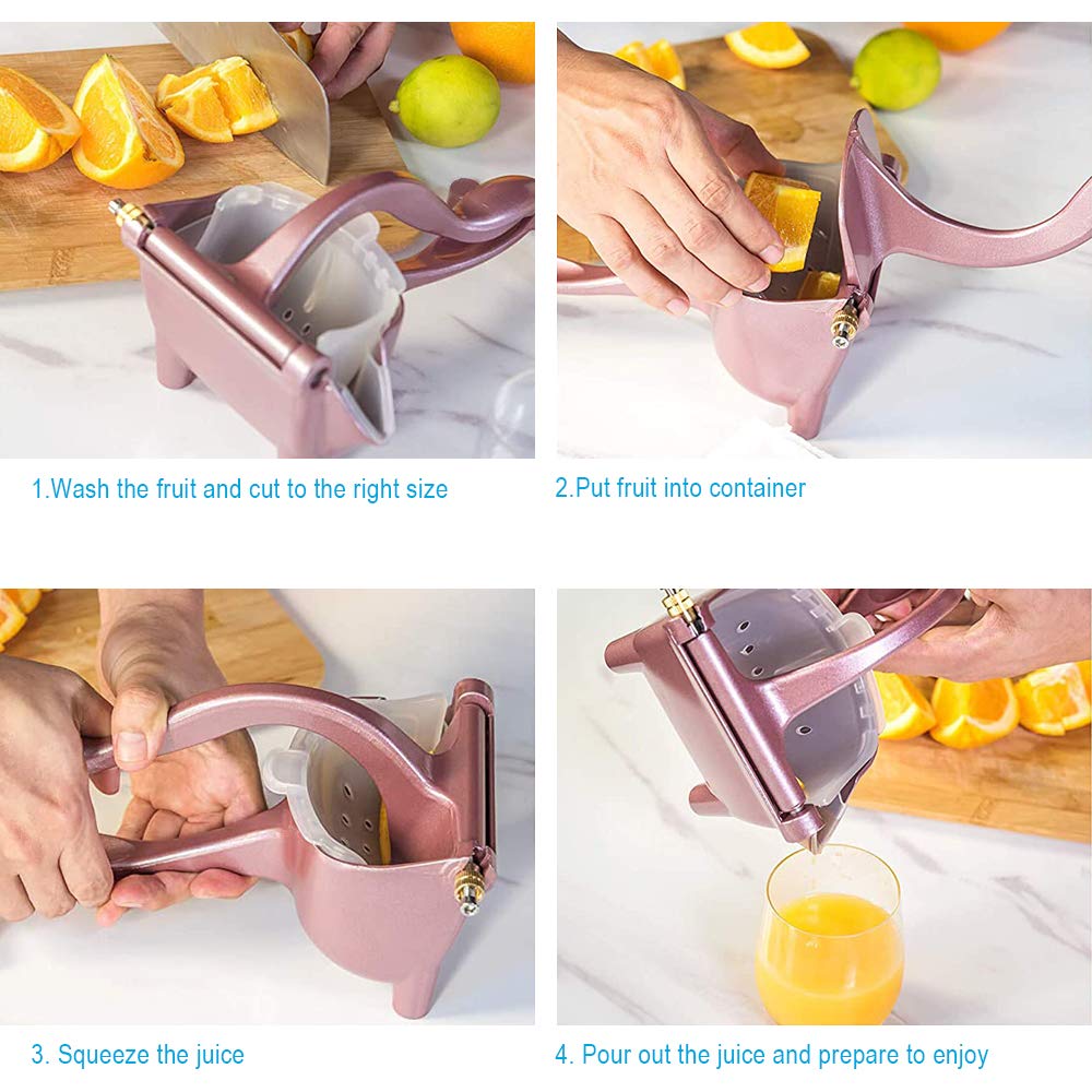 Manual Juice Squeezer Hand Pressure Juicer Pomegranate Aluminum Alloy Orange Lemon Grapefruit Fruit Tool Kitchen Accessories