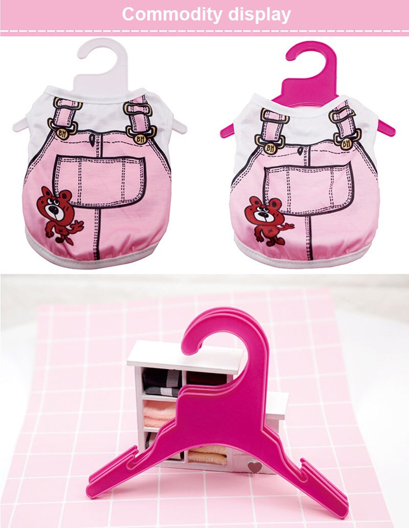 Huisdier Plastic Kledingrek Creatieve Stevige Antislip Puppy En Kat Coat Kleding Hanger Opslaan-Ruimte Wordrobe Opslag rack Pet Supply