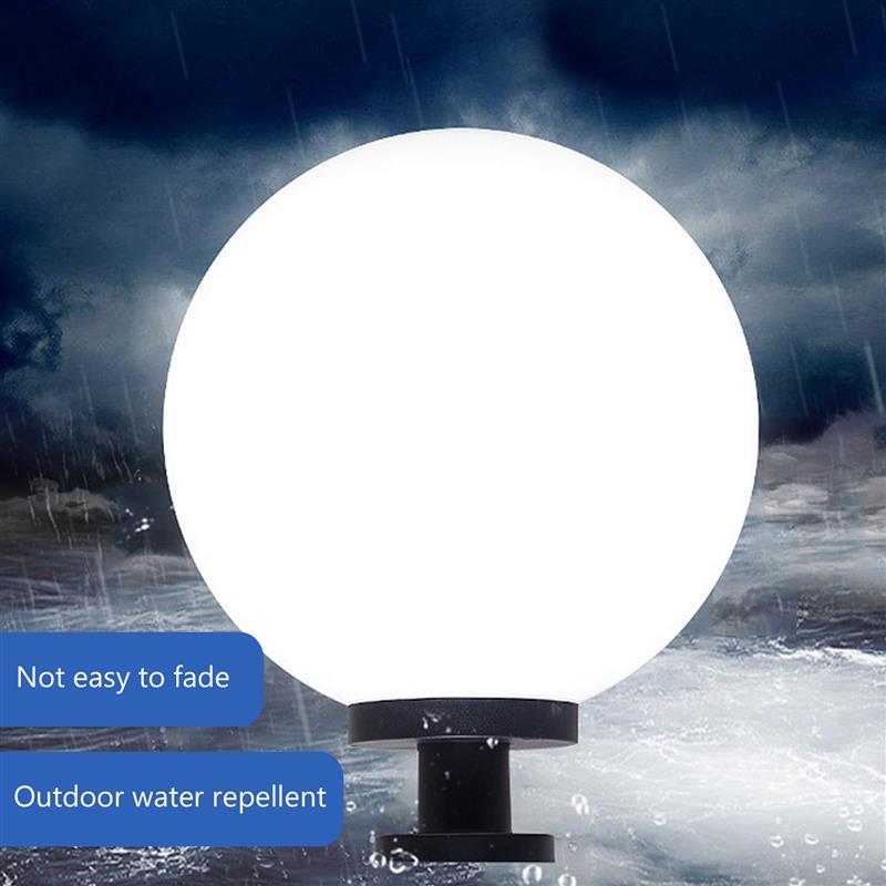 Lampe Schatten Globus Licht Lampenschirm Abdeckung Ersatz Post Outdoor Globen Leuchte Acryl Tisch Glas Decke Ball Weiß Barrel