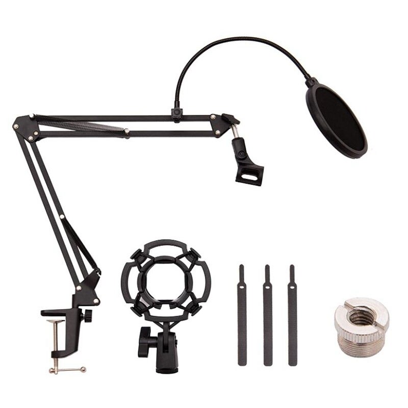 Microphone De Bureau Stand, Pied De micro Pour Blue Yeti Et Blue Yeti Pro Avec micro Pare-Brise Et Les éruptions Prévenir Bras Support: Default Title