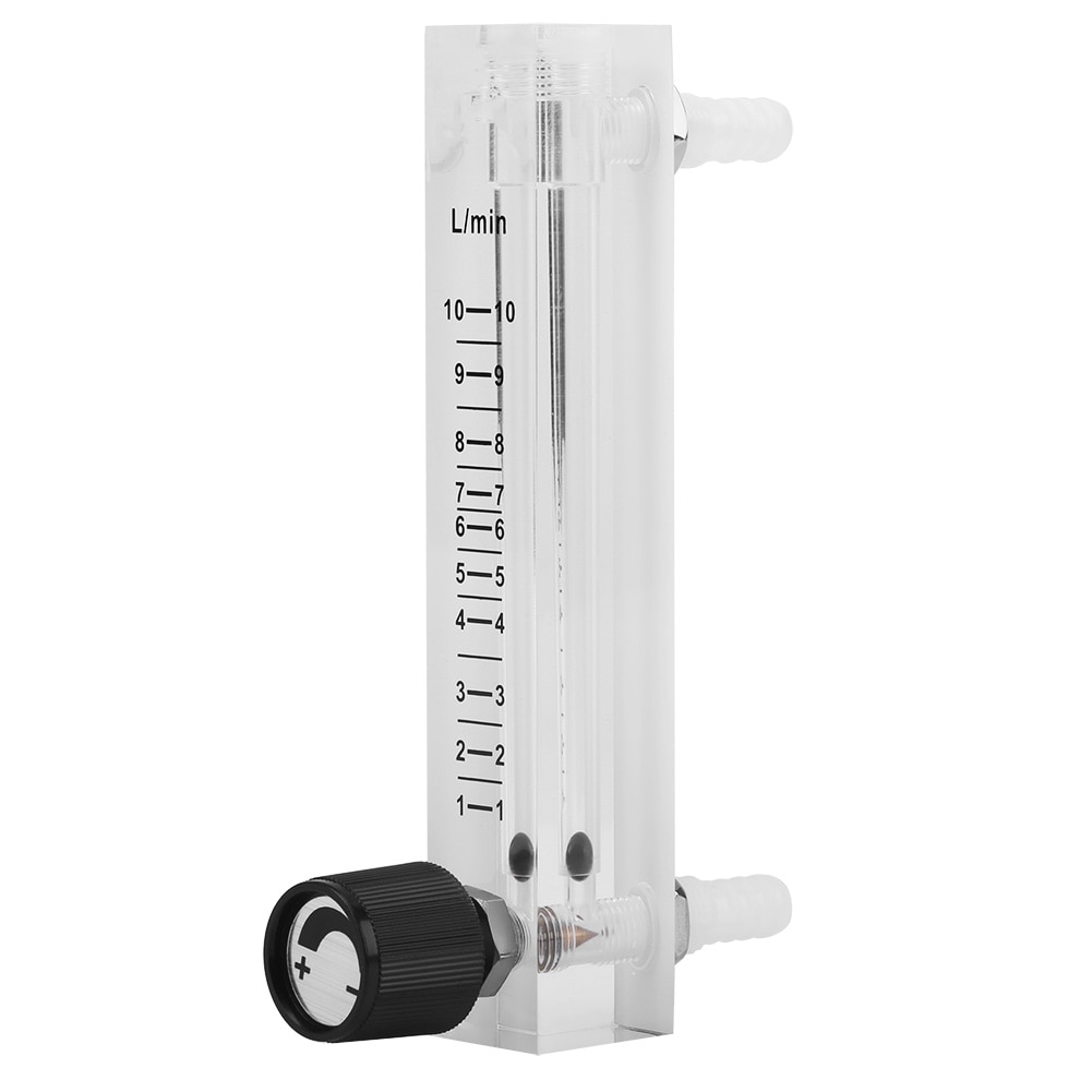 LZQ-7 Flowmeter 0.6Mpa 1-10LPM Flow Meter Acryl Gas Lucht Zuurstof Flowmeter Countor Indicator O2 Met Regelklep Connector