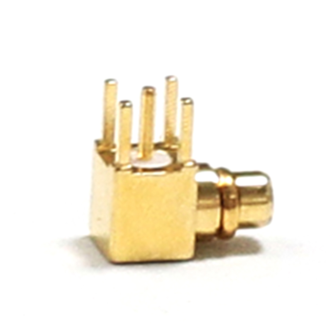 Mmcx Plug Mannelijke Rf Coax Connector Haakse Type 90-Graden Pcb Mount Verguld Pcb Terminal