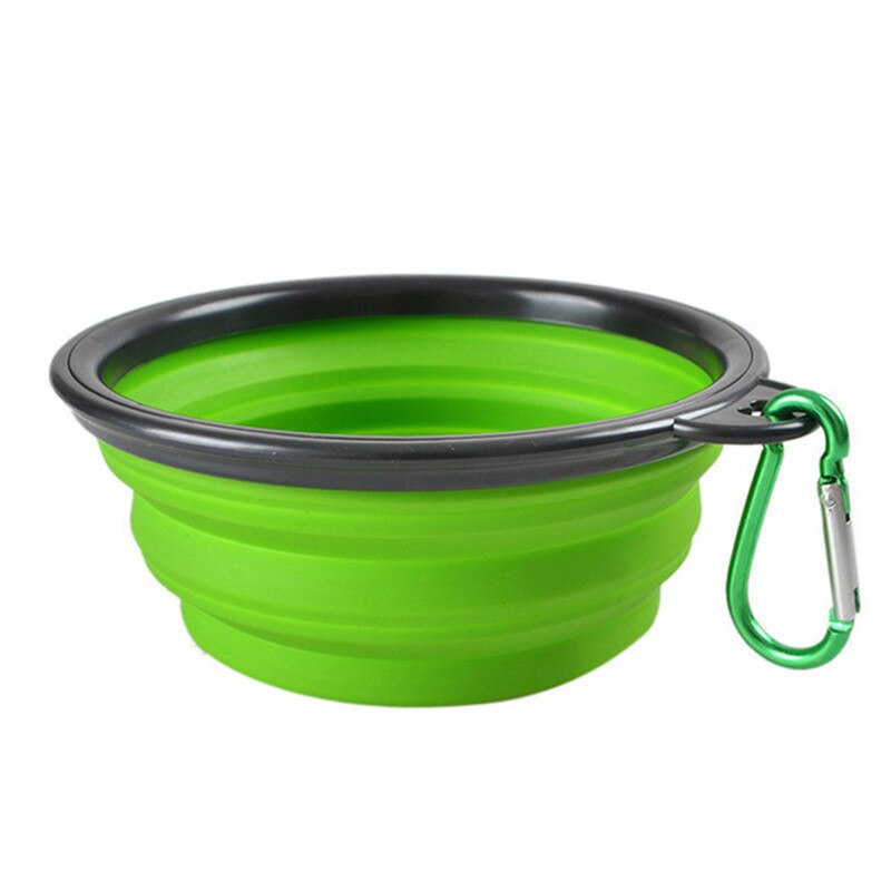 Bol de Perro Plegable de silicona Plegable para viaje Gato tazón de alimentación de agua para perros tazón de viaje Plato Plegable