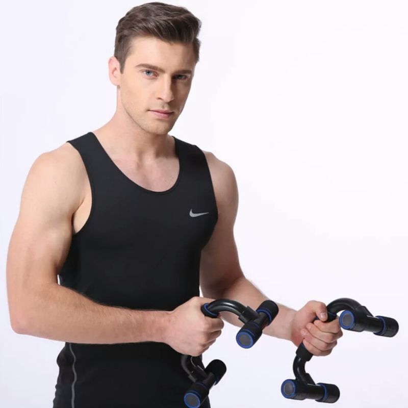 2pcs/set Pushup Stand Foam Handle Plastic Push Up Bars Support Bracket Push-up Fitness Exercise Device