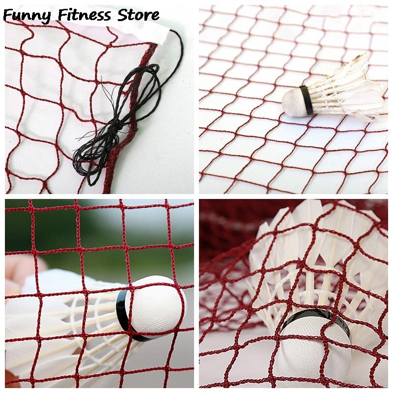 Standard badminton nät 610*76mm volleyboll badminton tennis träningsnät utomhus utbyte mesh fisknät