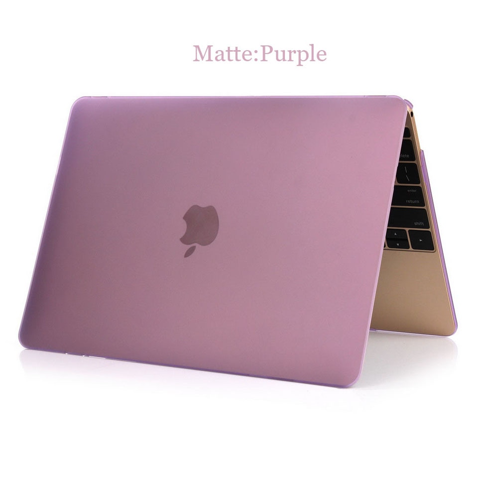 For Apple macbook 12 inch Model A1534, ZVRUA ULTRA THIN Matte / Crystal laptop Case + Transparent keyboard cover