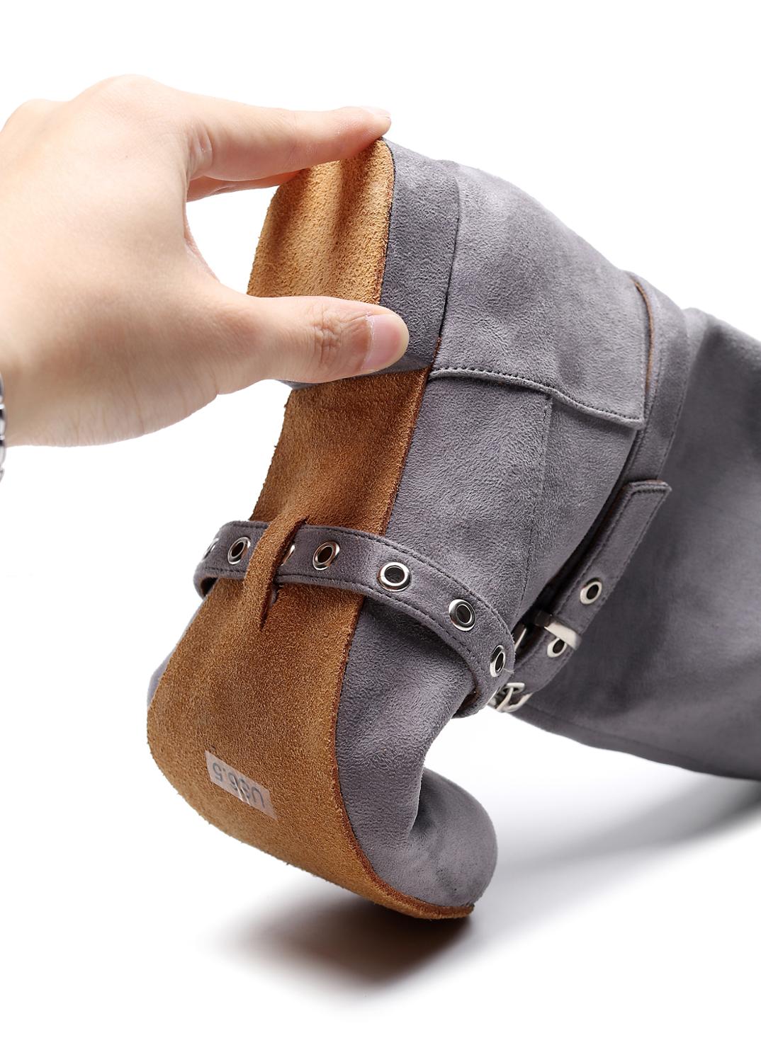 Women Latin Dance Shoes Soft Sole boots Ballroom Tango Ladies performance clothing long dance boots Low-heeled For Women Girls
