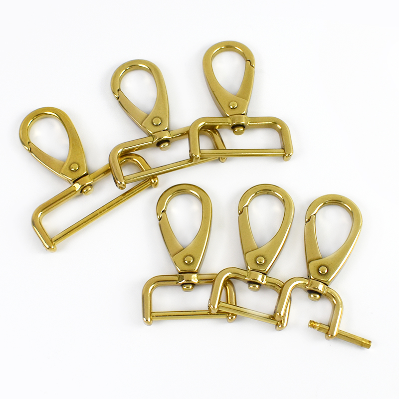 1-5 Stuks Massief Messing Karabijnhaak Clips Meetee 15-40 Mm Afneembare Swivel Kreeft Gesp Karabijnhaak voor tassen Halsband Hanger Sluiting