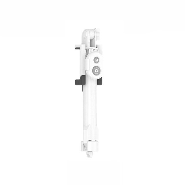 Selfiestick met afstandsbediening voor telefoon, bluetooth-statief, selfiestick met draadloze afstandsbediening voor iphone 6, 8 plus, huawei android-stick: Wit