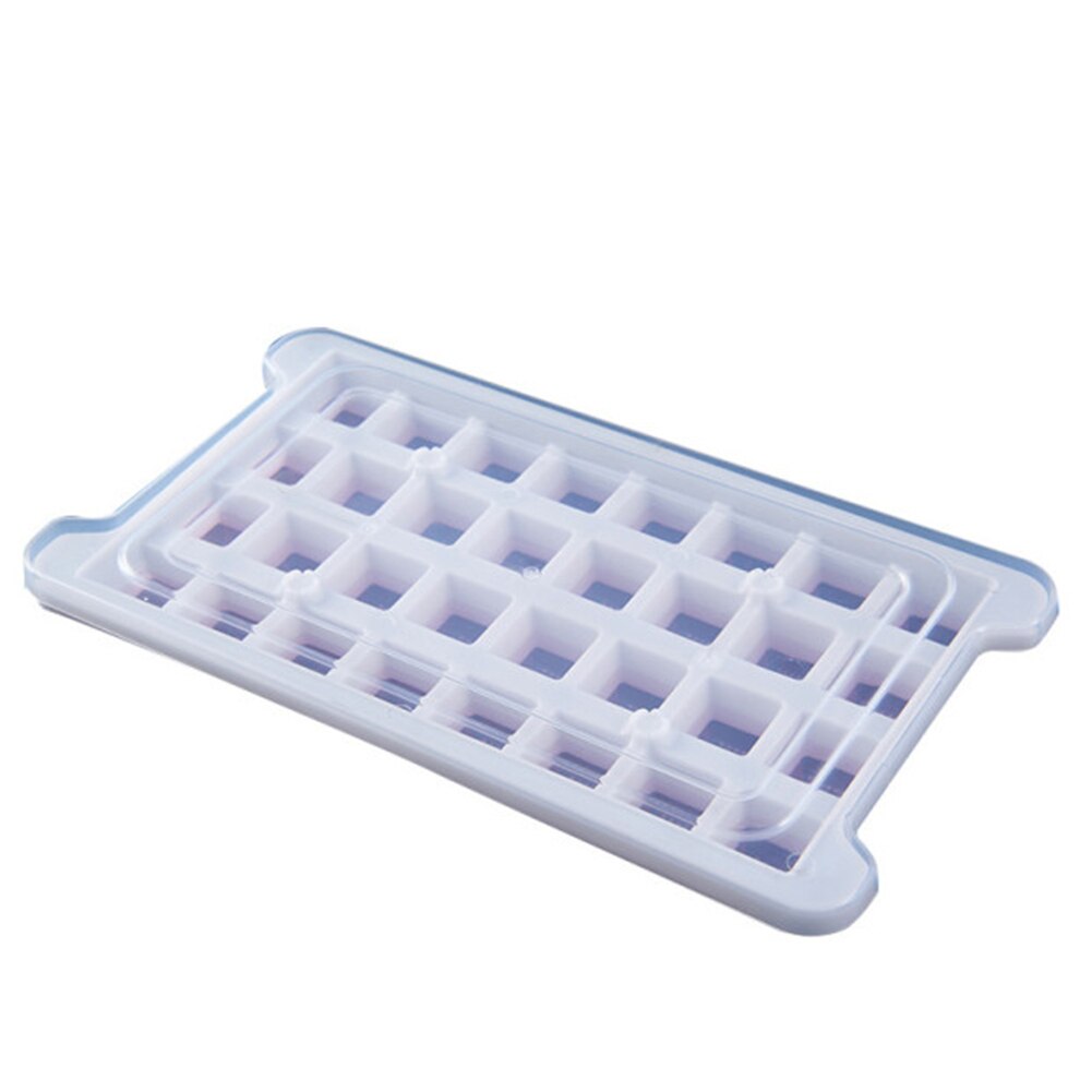 DIY Ice Mold Fruit Ice Cubes 32 Grid Silicone Ice Lattice Mould Bar Home Kitchen Accessories: with lid