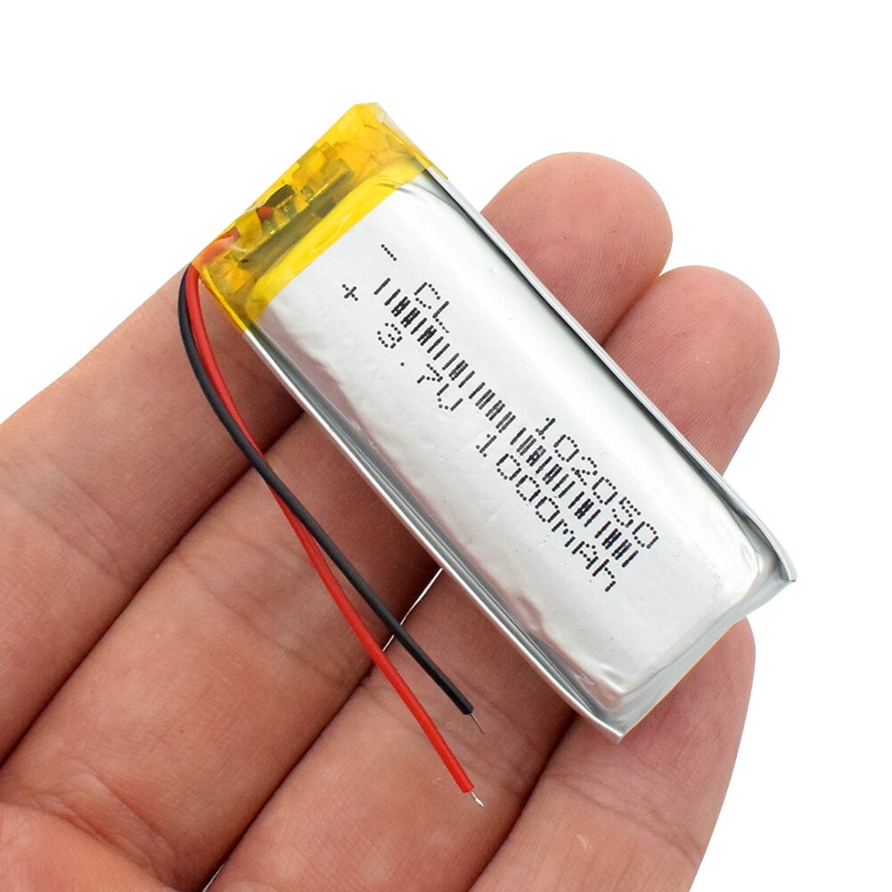 3.7V 1000Mah Lithium Li-Po Polymeer Oplaadbare Batterij 102050 Batterij Li-Ion Lipo Cellen Voor Bluetooth Luidspreker Gps pda Pos Dvr